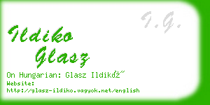 ildiko glasz business card